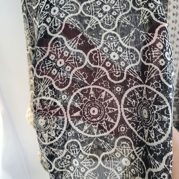 Coldwater creek mixed media kimono top - Picture 7 of 7